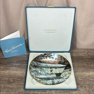 Vintage Royal Doulton Blue Lovejoy Bridge Box